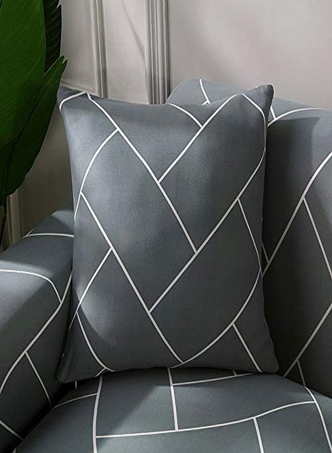 HOOBUY Printed Sofa Cover Stretch Couch Covers Sofa Slipcovers for 2 Cushion Couch and Loveseat with Two Free Pillow Case 13#(2 Seater/Loveseat) - Image 5